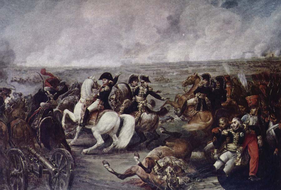 Napoleon in battle wide Wagram